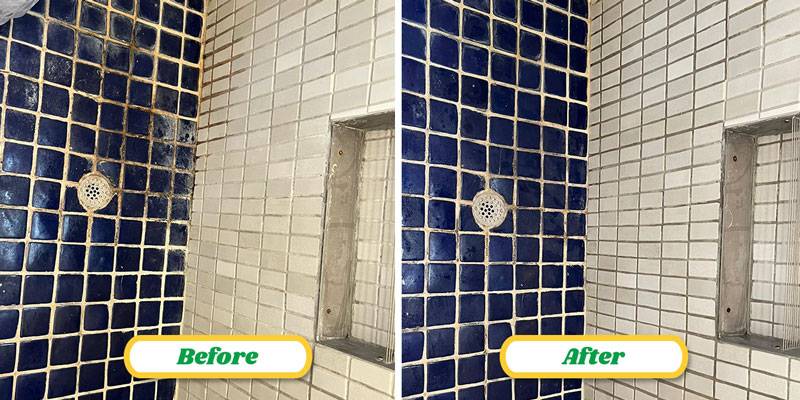 Maid U Shine Shower Before and After