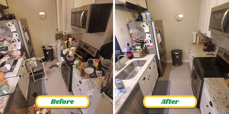Maid U Shine Kitchen Before and After
